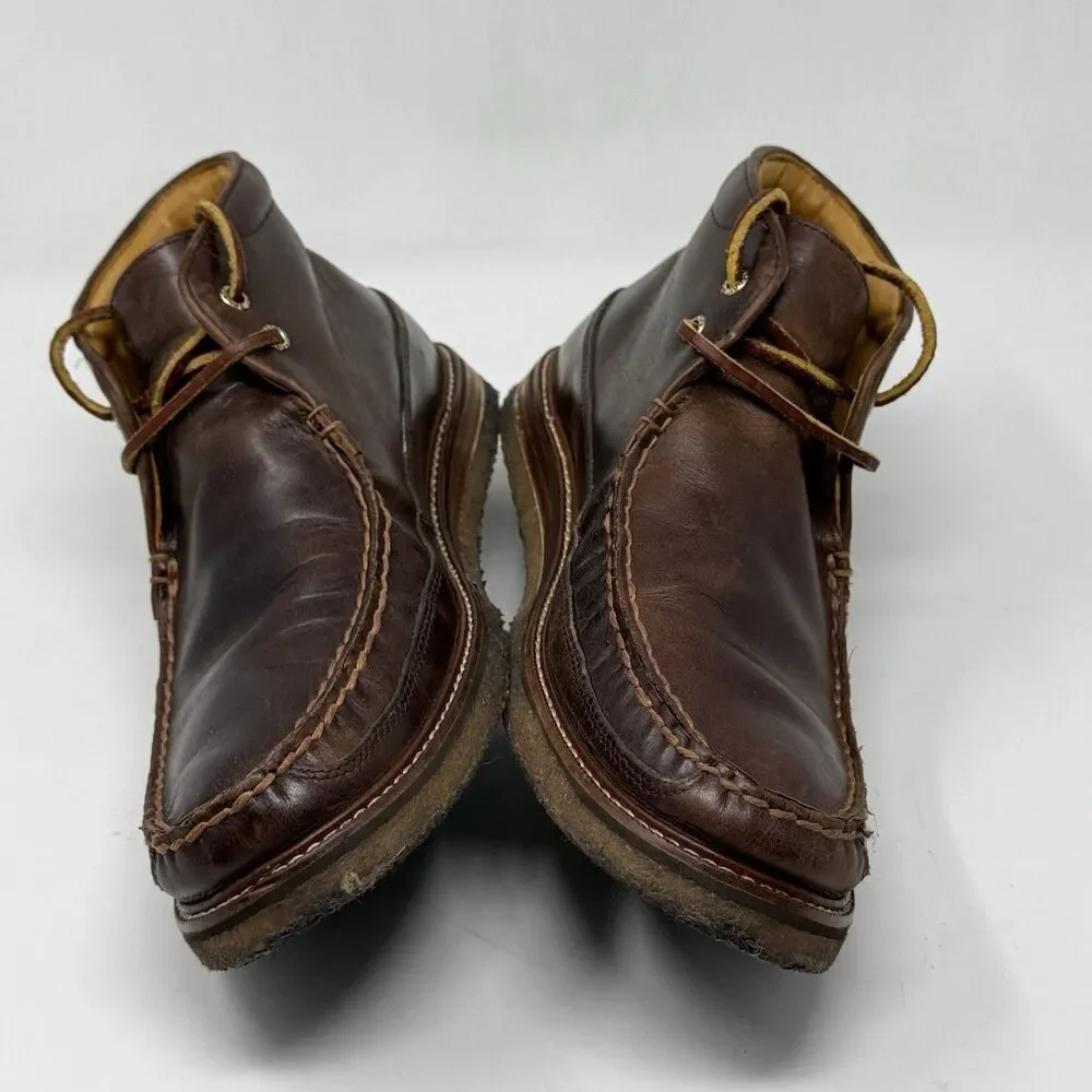 Sperry Gold Cup Chukka Boots Mens 11 M Brown Leather Crepe Sole Preppy Urban